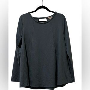 Elegant Charcoal Long Sleeve Top